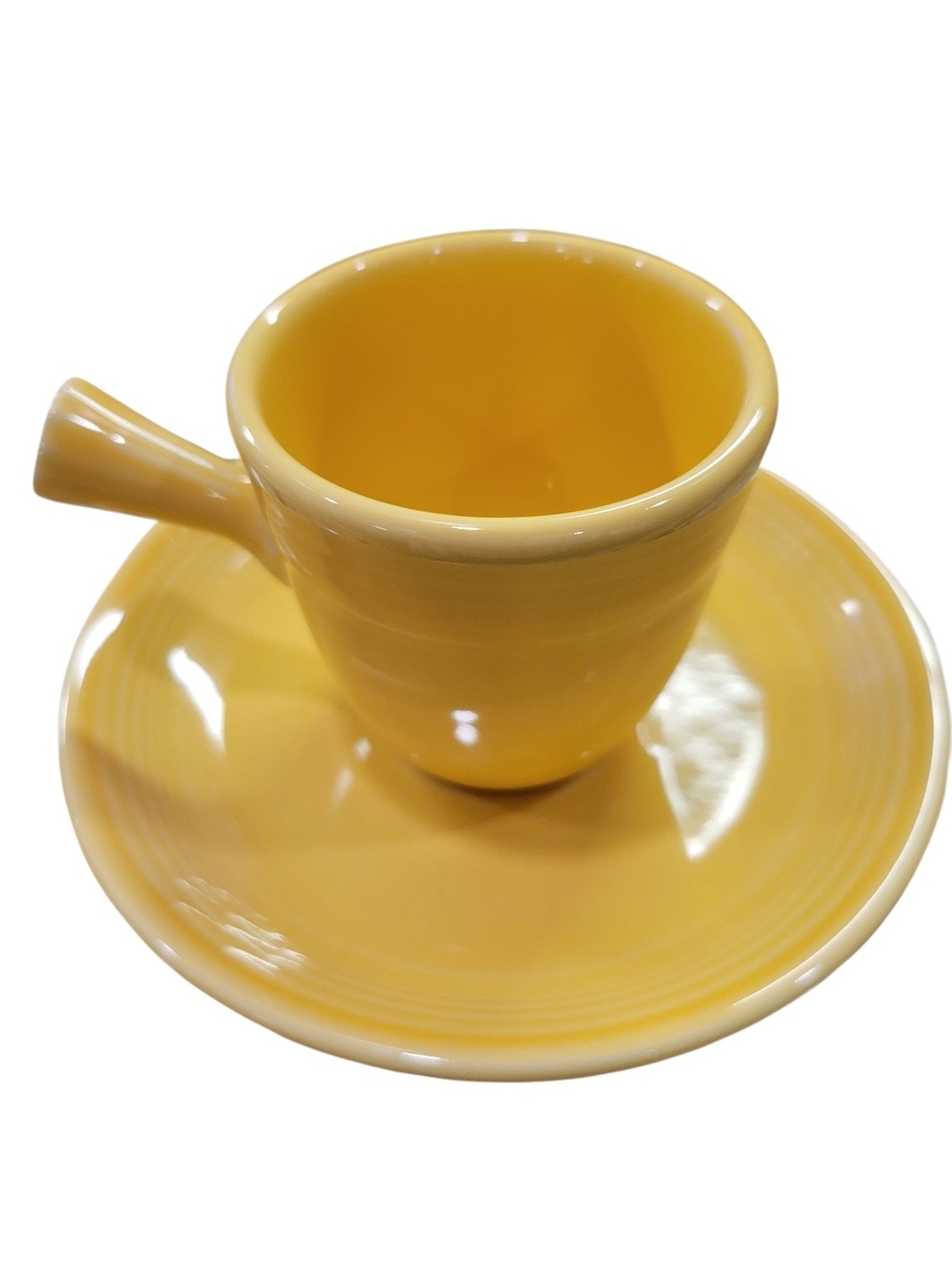 ☀️ Fiesta® Sunflower Stick Handle Demitasse Cup & Saucer ☀️